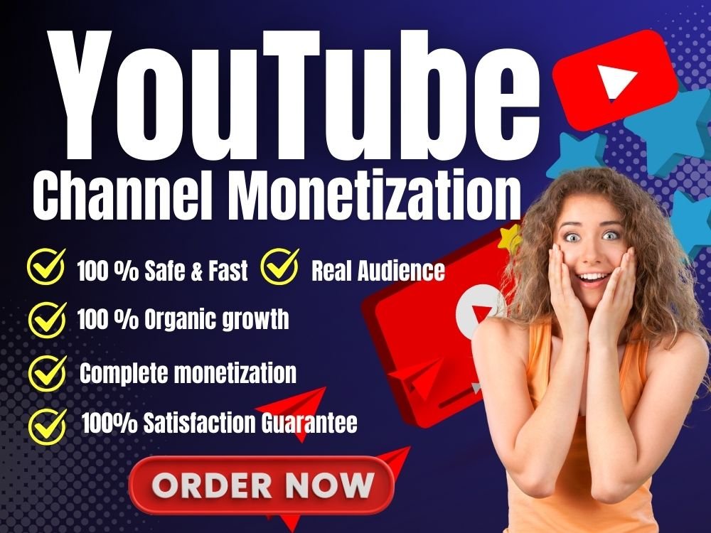 YouTube monetization service to complete 4000 watch hours and 1000 subscribers