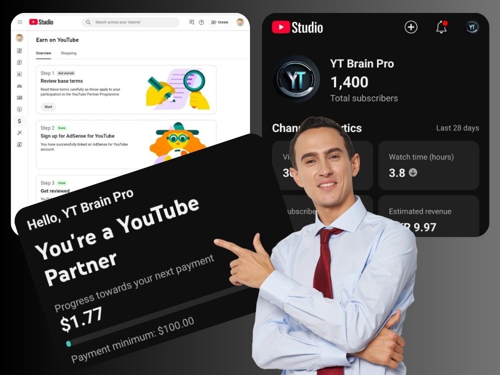 YouTube watch hours service to increase public watch time for monetization
